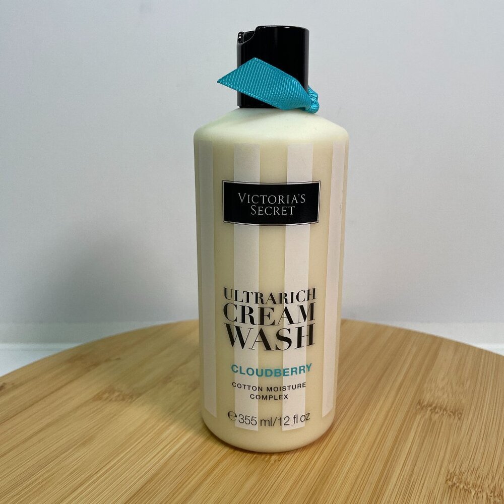 Victorias Secret Cloudberry Ultrarich Cream Wash 12 oz Cotton Moisture Complex